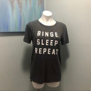 Modern Lux Binge Sleep Repeat Graphic Tee